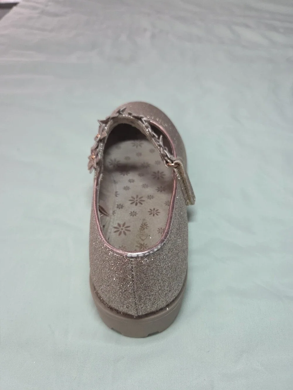 Self Steem Girls Sparkle Style Mary Jane Shoes in Rose Gold Size 4